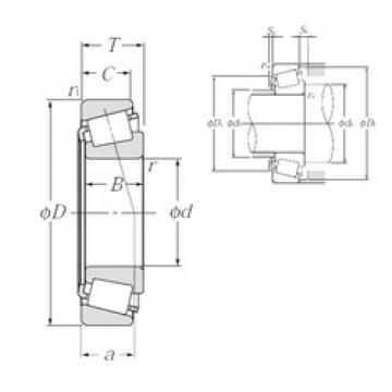 25 mm x 47 mm x 15 mm  NTN 4T-32005X конические роликовые подшипники