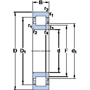 40 mm x 80 mm x 18 mm  SKF NUP 208 ECJ упорные шарикоподшипники