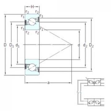 60 mm x 120 mm x 20 mm  SKF BSD 60120 CG-2RZ упорные шарикоподшипники