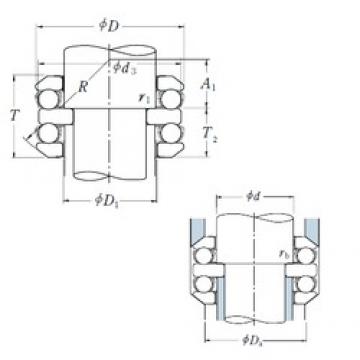 70 mm x 105 mm x 10 mm  NSK 54214 упорные шарикоподшипники