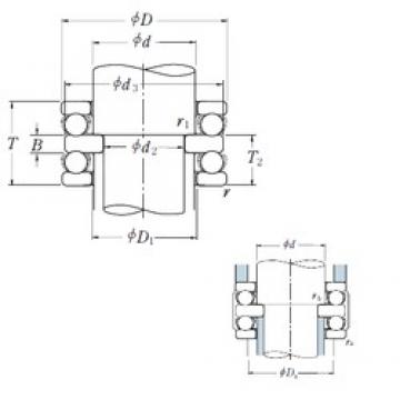 120 mm x 210 mm x 27 mm  NSK 52324X упорные шарикоподшипники