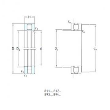 120 mm x 170 mm x 12 mm  SKF 81224TN упорные роликоподшипники