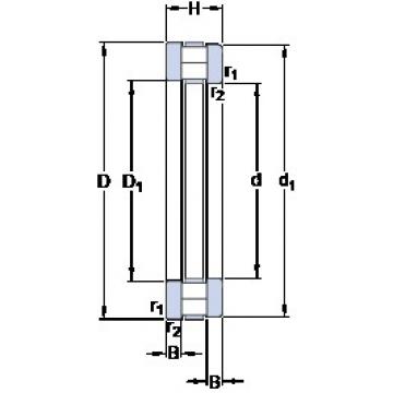 100 mm x 210 mm x 22.5 mm  SKF 89420 M упорные роликоподшипники