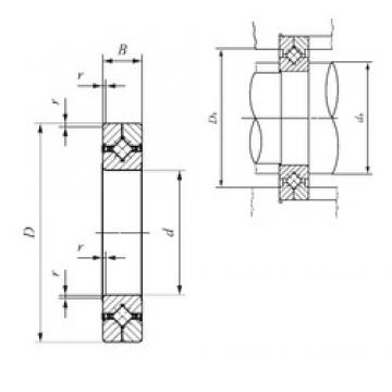 80 mm x 120 mm x 16 mm  IKO CRBC 8016 UU упорные роликоподшипники