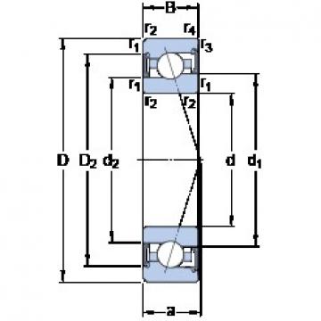 75 mm x 115 mm x 20 mm  SKF S7015 ACE/HCP4A радиально-упорные шарикоподшипники