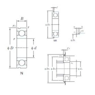 105 mm x 160 mm x 26 mm  KOYO 6021NR радиальные шарикоподшипники