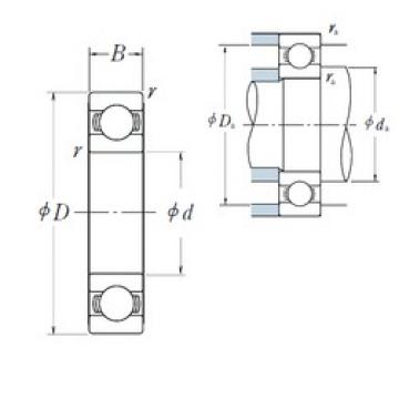 110 mm x 170 mm x 19 mm  NSK 16022 радиальные шарикоподшипники