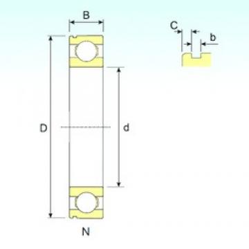 55 mm x 140 mm x 33 mm  ISB 6411 N радиальные шарикоподшипники