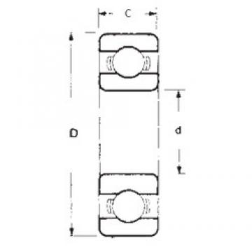 15 mm x 24 mm x 5 mm  FBJ 6802 радиальные шарикоподшипники