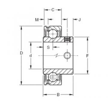 55 mm x 100 mm x 46,6 mm  Timken GYAE55RR радиальные шарикоподшипники