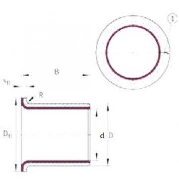 30 mm x 34 mm x 26 mm  INA EGF30260-E40 подшипники скольжения