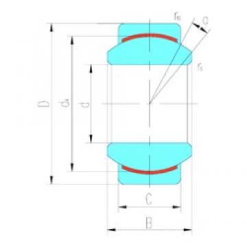 45 mm x 68 mm x 32 mm  LS GE45C подшипники скольжения