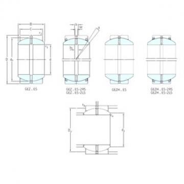 50,8 mm x 90,488 mm x 52,58 mm  SKF GEZH200ES подшипники скольжения