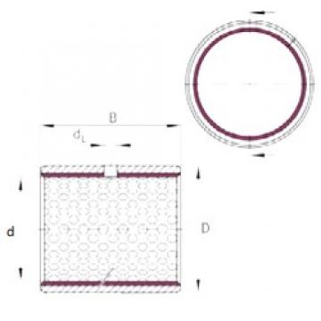 18 mm x 20 mm x 15 mm  INA EGB1815-E50 подшипники скольжения