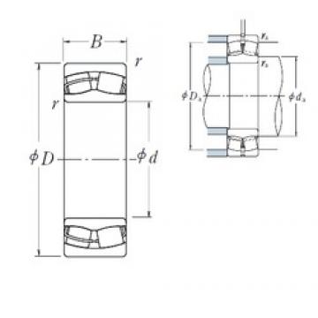 160 mm x 290 mm x 80 mm  NSK 22232CDE4 сферические роликоподшипники