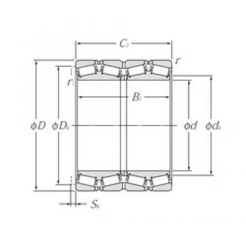 285,75 mm x 380,898 mm x 244,475 mm  NTN T-E-LM654648D/LM654610/LM654610D конические роликовые подшипники