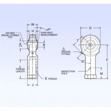 4,826 mm x 20,32 mm x 4,826 mm  NMB ARR3FFN-1B сферические роликоподшипники