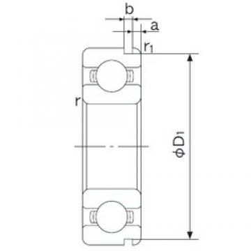 15 mm x 42 mm x 13 mm  NACHI 6302N радиальные шарикоподшипники