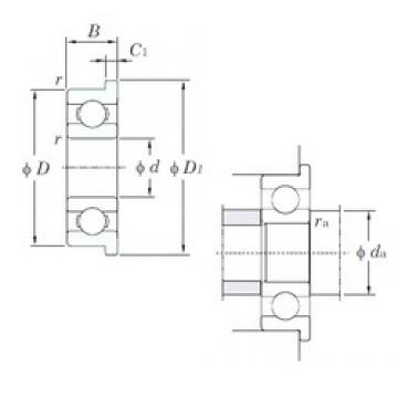 4 mm x 9 mm x 2,5 mm  KOYO F684 радиальные шарикоподшипники