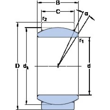 6 mm x 14 mm x 6 mm  SKF GE 6 E подшипники скольжения