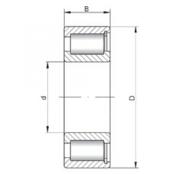 95 mm x 170 mm x 43 mm  ISO NCF2219 V цилиндрические роликоподшипники