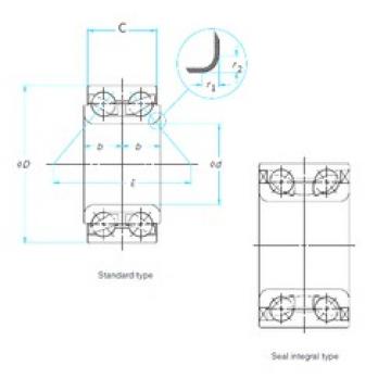 35 mm x 77 mm x 42 mm  NACHI 35BVV07-9G радиально-упорные шарикоподшипники