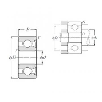 3,175 mm x 12,7 mm x 4,366 mm  NTN RA2Z радиальные шарикоподшипники