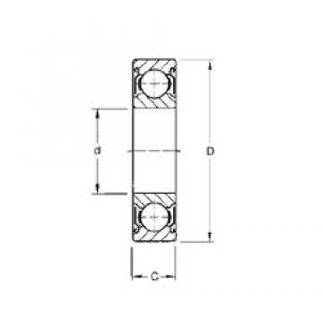 25 mm x 52 mm x 20,6 mm  CYSD W6205-ZZ радиальные шарикоподшипники