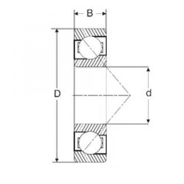 110 mm x 200 mm x 38 mm  SIGMA 7222-B радиально-упорные шарикоподшипники