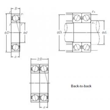 60 mm x 85 mm x 13 mm  NTN 7912DB радиально-упорные шарикоподшипники