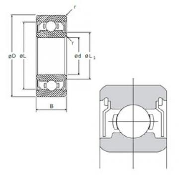 1,5 mm x 5 mm x 2,6 mm  NMB R-515ZZ радиальные шарикоподшипники