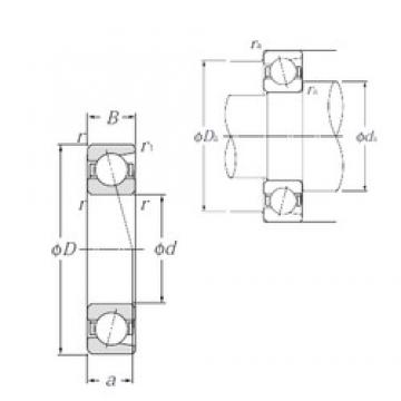 160 mm x 200 mm x 20 mm  NTN 7832C радиально-упорные шарикоподшипники