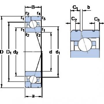 70 mm x 110 mm x 20 mm  SKF 7014 ACE/P4AL1 радиально-упорные шарикоподшипники