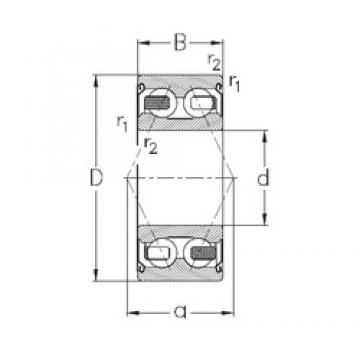 50 mm x 90 mm x 30,2 mm  NKE 3210-B-2Z-TV радиально-упорные шарикоподшипники