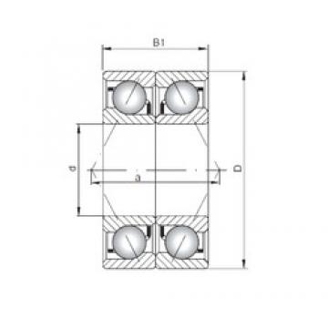 ISO 7240 BDB радиально-упорные шарикоподшипники