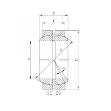 1000 mm x 1320 mm x 438 mm  ISO GE 1000 ES подшипники скольжения