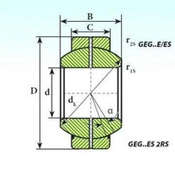 50 mm x 90 mm x 56 mm  ISB GEG 50 ES подшипники скольжения