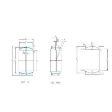 500 mm x 710 mm x 355 mm  SKF GEP500FS подшипники скольжения