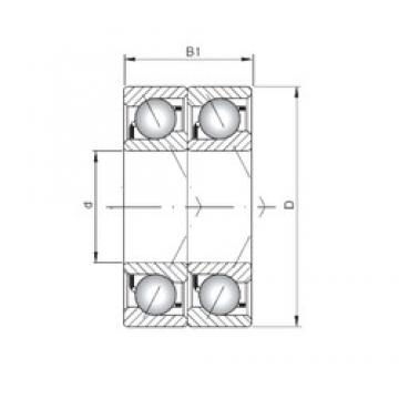 ISO 7318 CDT радиально-упорные шарикоподшипники