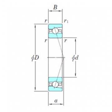 60 mm x 85 mm x 13 mm  KOYO 3NCHAC912C радиально-упорные шарикоподшипники