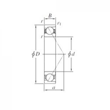 140 mm x 250 mm x 42 mm  KOYO 7228B радиально-упорные шарикоподшипники