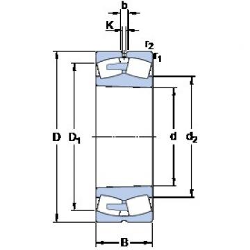 460 mm x 760 mm x 240 mm  SKF 23192 CAK/W33 сферические роликоподшипники