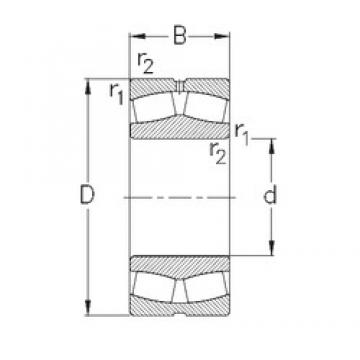 150 mm x 250 mm x 80 mm  NKE 23130-MB-W33 сферические роликоподшипники