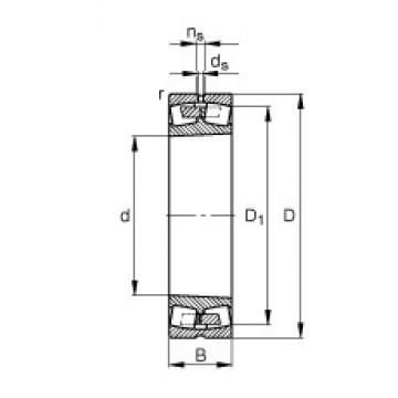 850 mm x 1360 mm x 500 mm  FAG 241/850-B-K30-MB сферические роликоподшипники