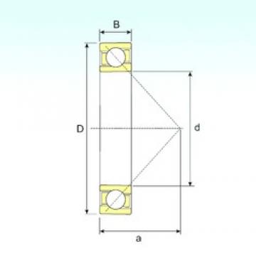 130 mm x 280 mm x 58 mm  ISB 7326 B радиально-упорные шарикоподшипники