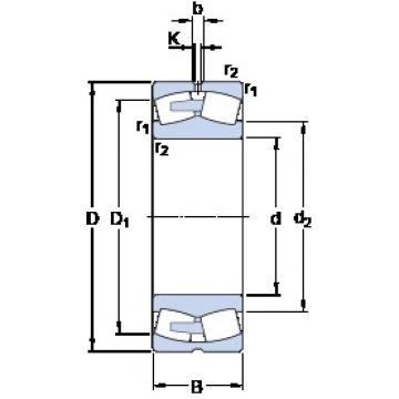 460 mm x 760 mm x 300 mm  SKF 24192 ECA/W33 сферические роликоподшипники