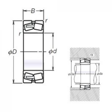 200 mm x 340 mm x 112 mm  NSK TL23140CAE4 сферические роликоподшипники