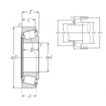 123,825 mm x 182,562 mm x 38,1 mm  NTN 4T-48286/48220 конические роликовые подшипники