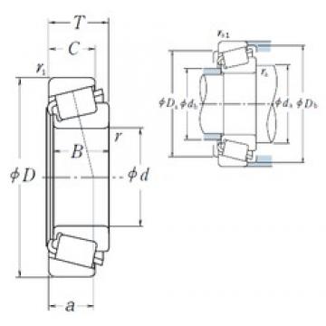 33,338 mm x 69,012 mm x 19,583 mm  NSK 14131/14276 конические роликовые подшипники