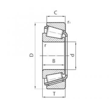 88,9 mm x 200 mm x 49,212 mm  Timken NP697931/NP241715 конические роликовые подшипники